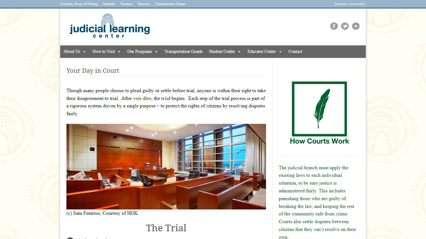 The Trial Process | The Judicial Learning Center