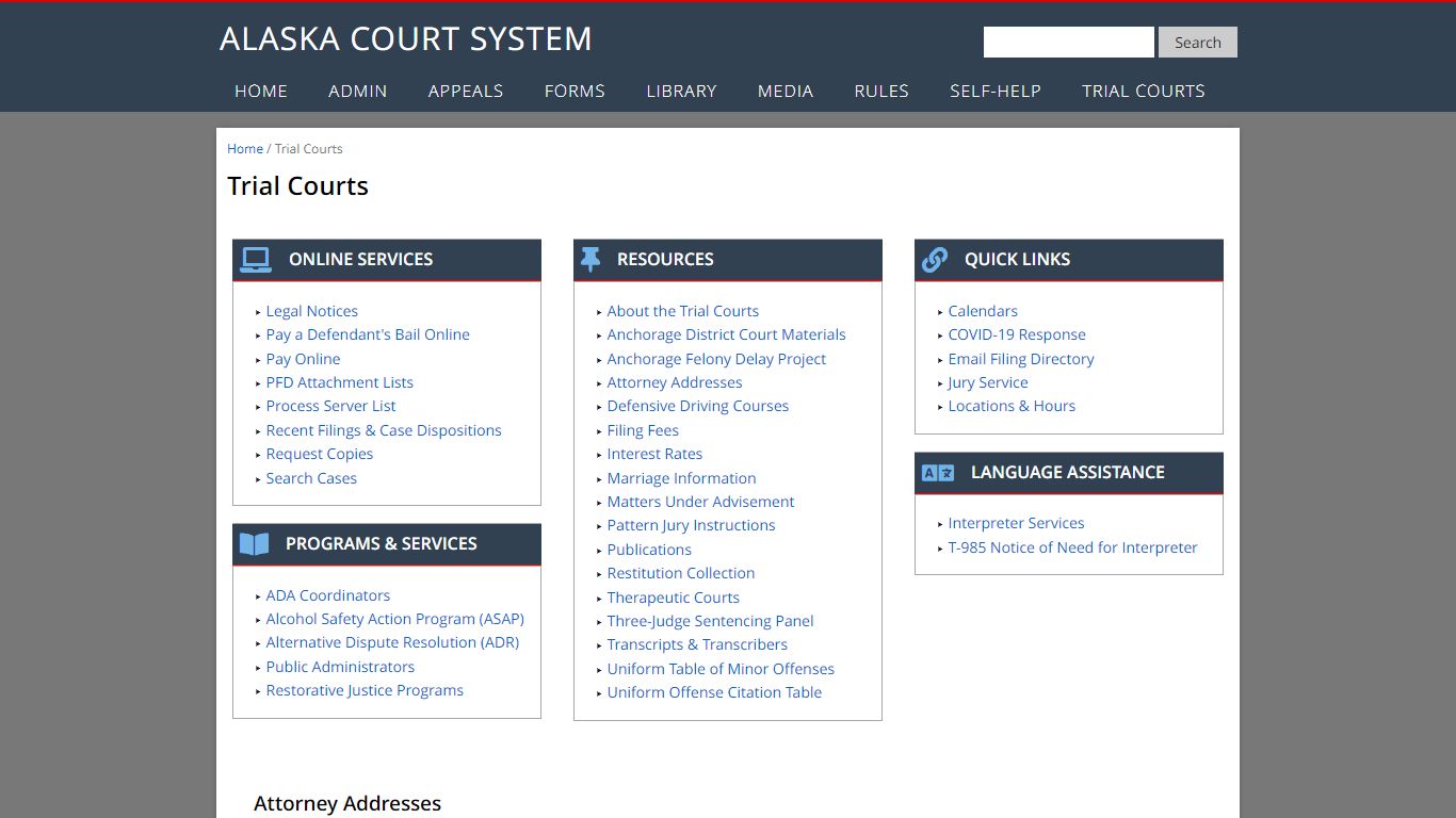 Trial Courts - Alaska Court System